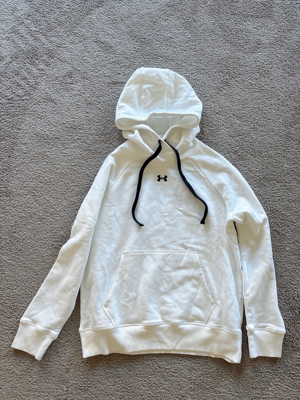 NWT!Under Armour White Pullover Hoodie